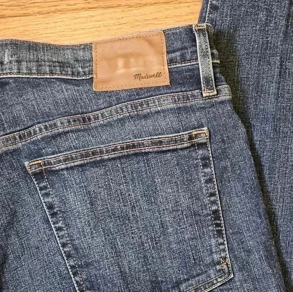 Madewell Mens Skinny Wellmoor Wash Denim Blue Jeans Style J9513 Size 36W X 32L